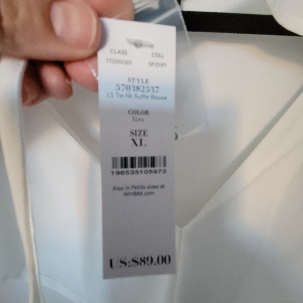 Two WHBM Ruffle Blouse Bundle (2) - Picture 6 of 11